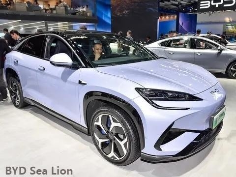 Pure Electric 2024 Byd Sea Lion 07 SUV met 610 Km Long Range en 0.42h oplaadtijd