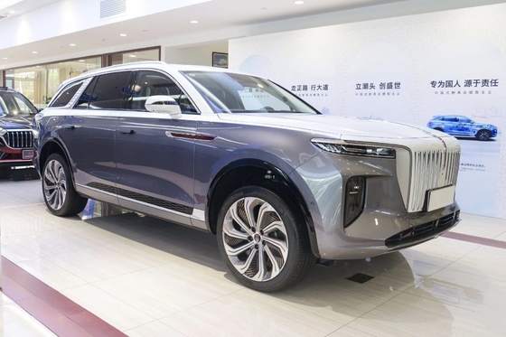 Hongqi E-HS9 2022 Electric EV Car 460km 7 Red Test Drive Elektromagnetisch remsysteem