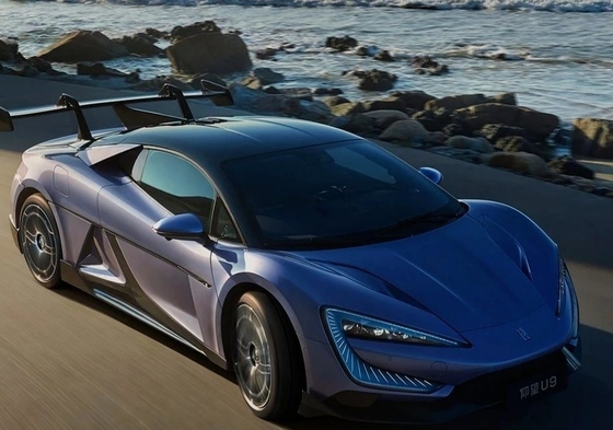 Maximale snelheid 300km/h Links stuur Byd Pure Electric Super Car Yangwang U9 Hot Model