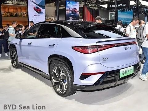 2024 Byd 5 deuren 5 zitplaatsen Sea Lion 07EV Compact SUV Lengte Breedte Hoogte mm 4830X1925X1620