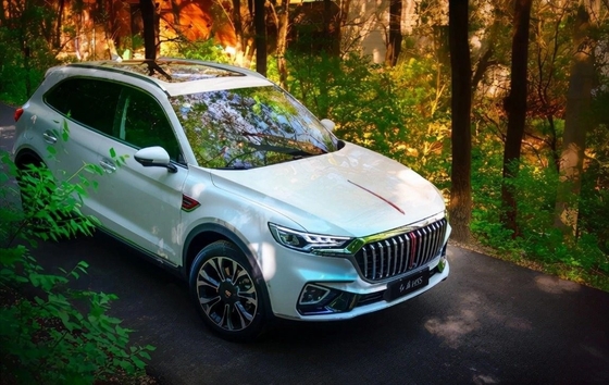 Geavanceerde benzine luxe Hongqi HS5 gas auto 2.0t 185kw elektromagnetisch remsysteem