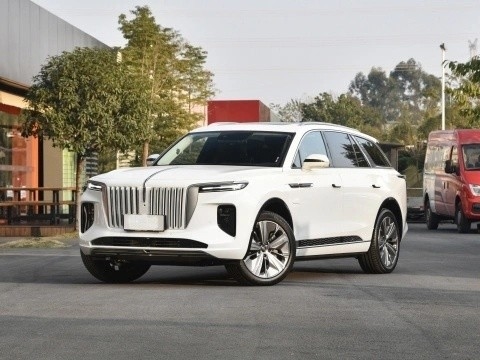 2022 Model Hongqi E-HS9 EV Auto Elektromagnetisch Remsysteem en ISO14001 gecertificeerd
