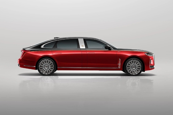 2022 Model Hongqi E-HS9 EV Auto Elektromagnetisch Remsysteem en ISO14001 gecertificeerd