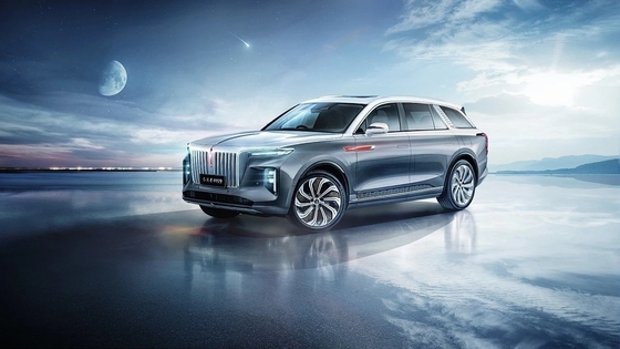 Hongqi E-HS9 2022 Electric EV Car 460km 7 Red Test Drive Elektromagnetisch remsysteem