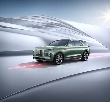 2022 Hongqi Ehs9 Ice White/Quantum Gray Energievoertuig Hongqi E-HS9 voor uw voordeel