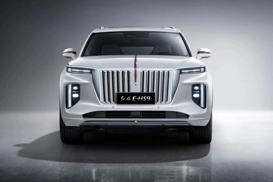 2023 Hongqi E-HS9 6 zitplaatsen met dubbele kleur en Engelse versie EV Car SUV Range