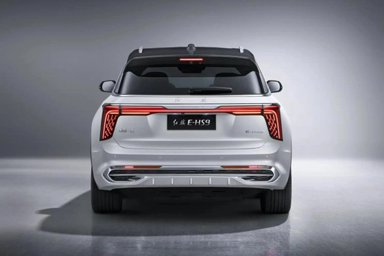 Grijze kleur 2023 Hongqi E-HS9 Car Body EU Charger DC 690km Flag Yue Edition Zeven zitplaatsen
