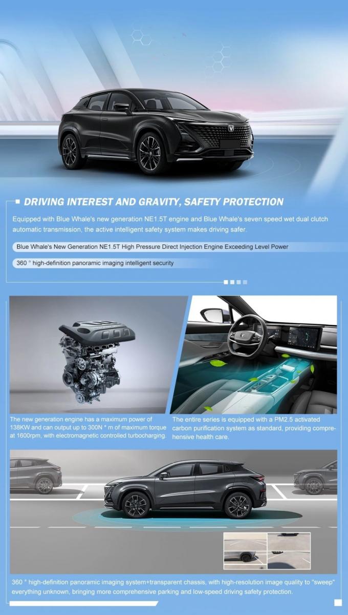 2023 Chang′an Uni-T 2023 1.5t Sport Flagship Gasoline China Changan SUV 2023 Hot Selling New Cars